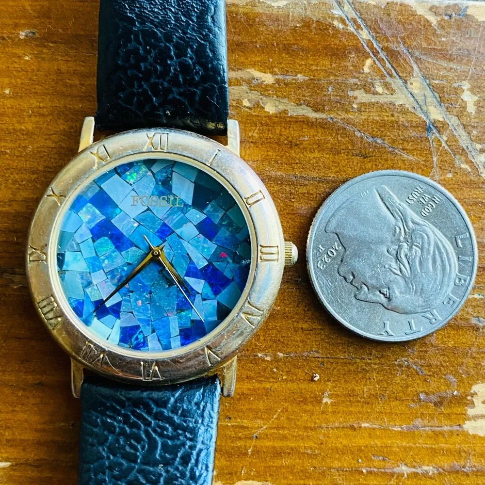 1994 ABALONE SHATTERED FOSSIL WATCH SC-5489